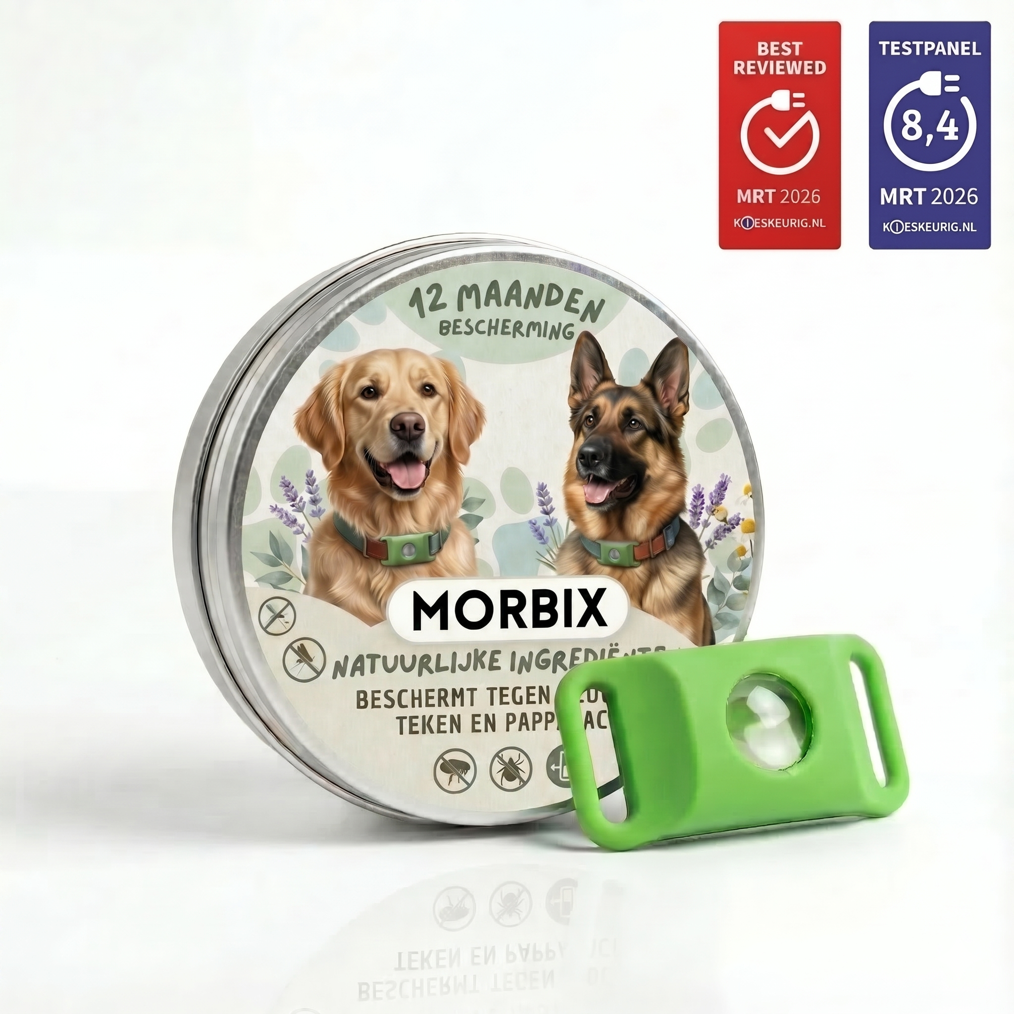 Morbix - Natürlicher Floh- & Zeckenschutzanhänger · 12 Monate