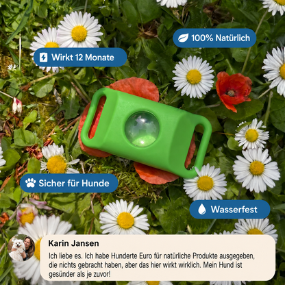 Morbix - Natürliche Floh- & Zeckenplakette · 12 Monate