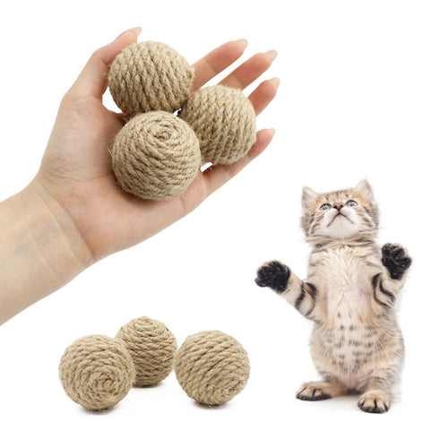 Natürlicher Spielball für Katzen