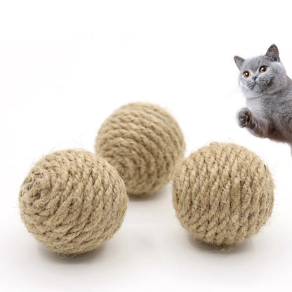 Natürlicher Spielball für Katzen